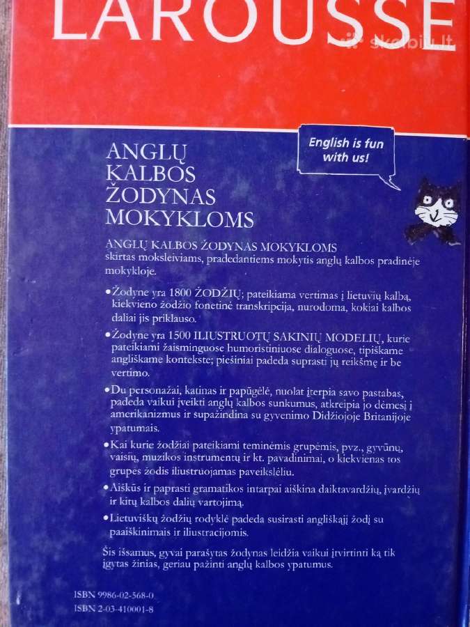 Larousse (anglų kalbos žodynas prad. mokykloms) - nuotraukos Nr. 2