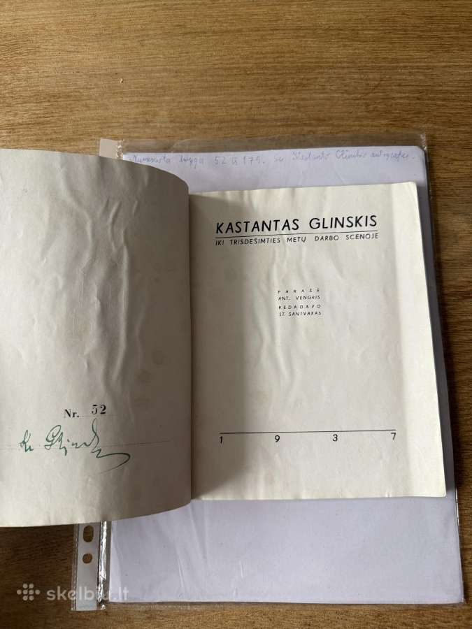 Kastantas Glinskis (Numeruota knyga) - nuotraukos Nr. 2