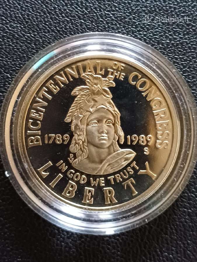 (47) Puse dolerio 1989m. JAV unc - nuotraukos Nr. 2