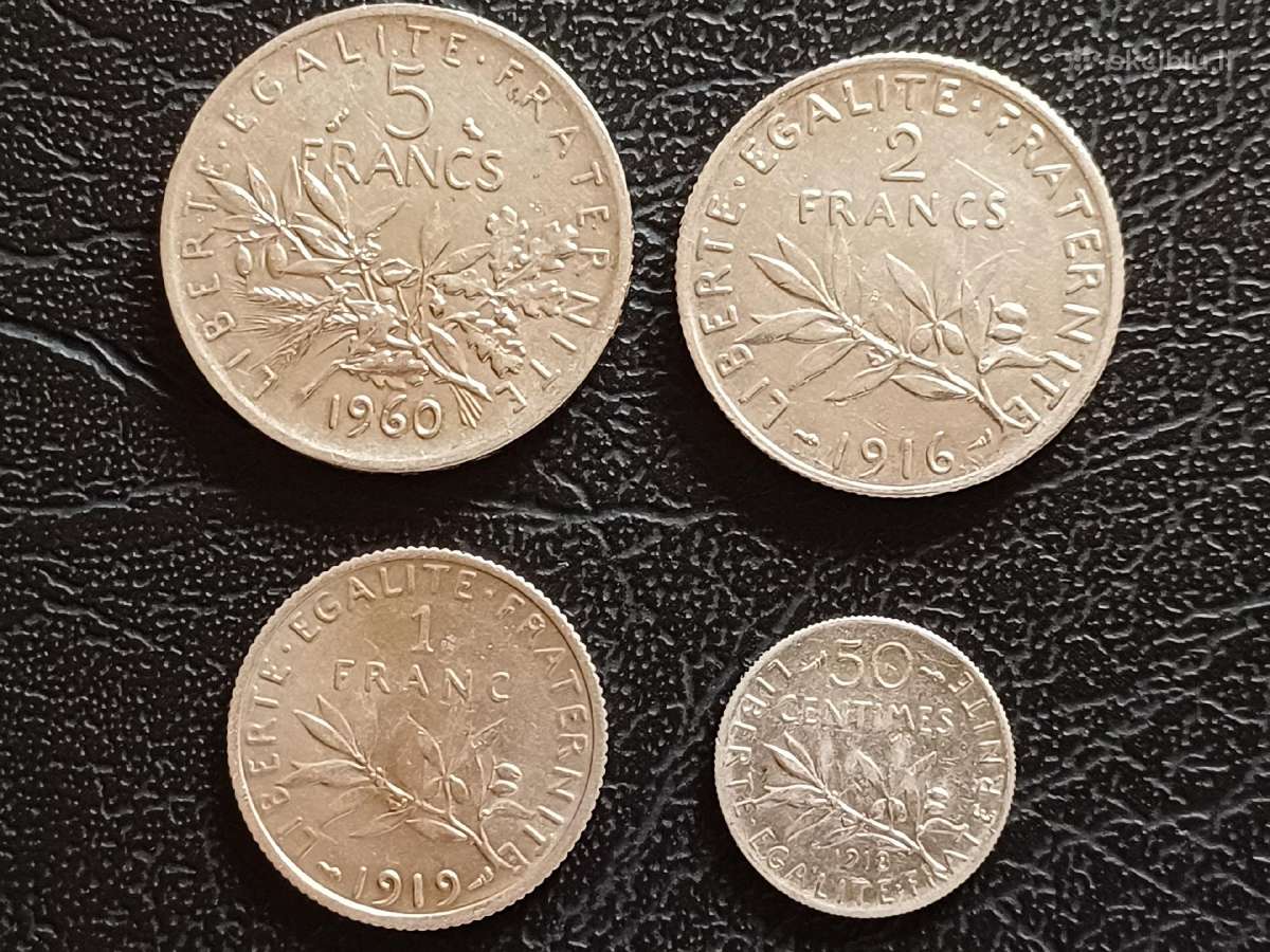 (52) Prancūzijos frankai 29,5G. Sidabras 835 - nuotraukos Nr. 2