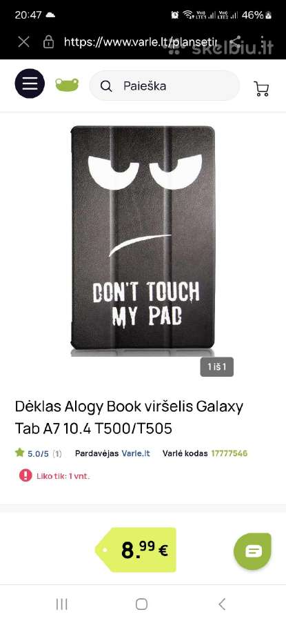 Naujas plančtės Galaxy Tab A4 dėklas - nuotraukos Nr. 7