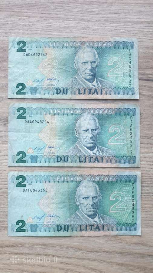 1993 metų 2 litai Valančius