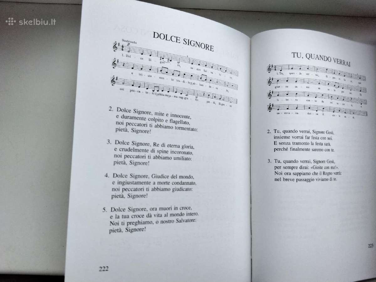 Knyga italų k. Su gaidomis - nuotraukos Nr. 17