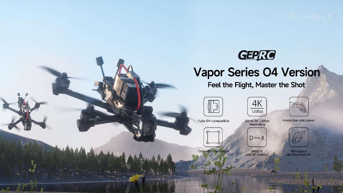 Nauji dronai Geprc Vapor-d6 HD Dji O4 Pro GPS - nuotraukos Nr. 4