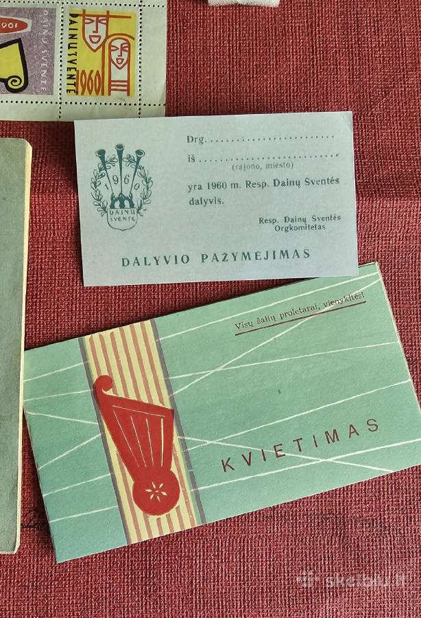 1960 m. jubiliejinės dainų šventės komplektas. - nuotraukos Nr. 5