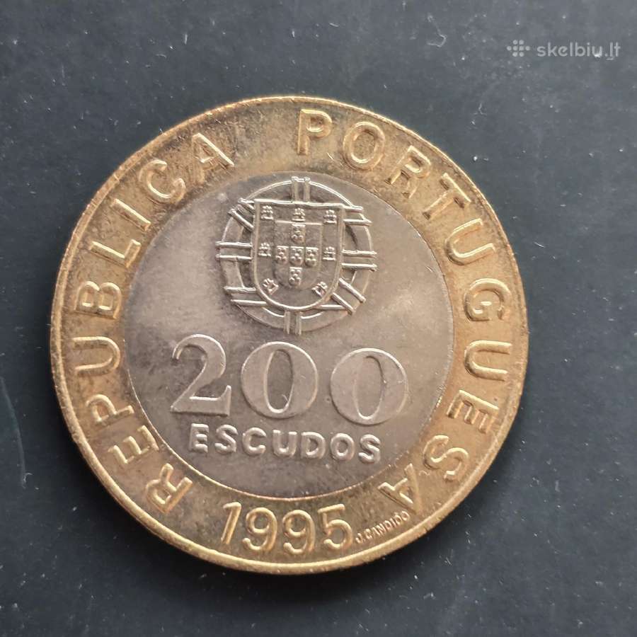 Portugalija 1995 200escudos 50m Sno (Un) Unc - nuotraukos Nr. 2
