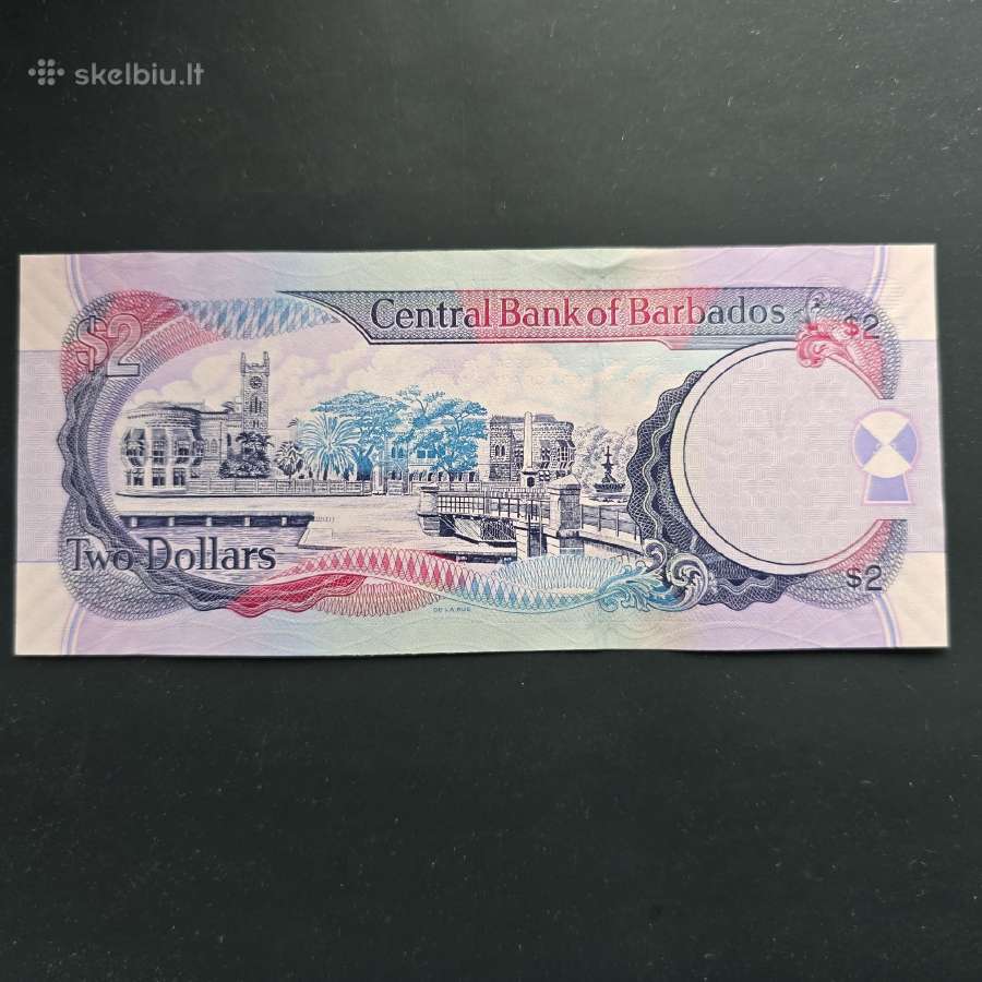Barbados 2007 2 dollars 66a Unc - nuotraukos Nr. 2