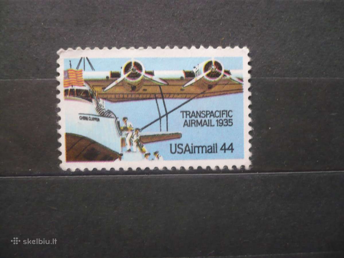 1985m. Pašto siuntų krovimas į „China Clipper“ Mhn