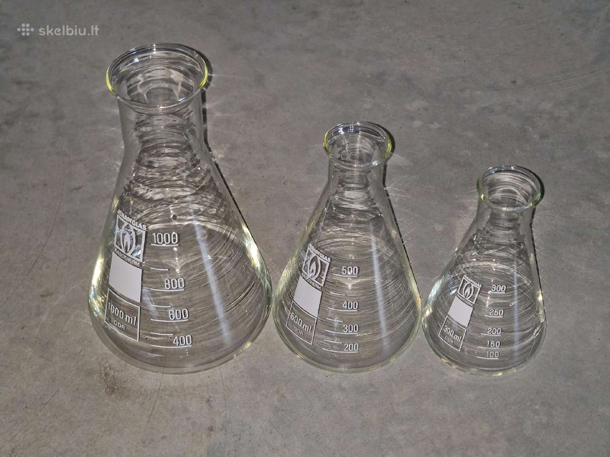Laboratorinės kūginės kolbos