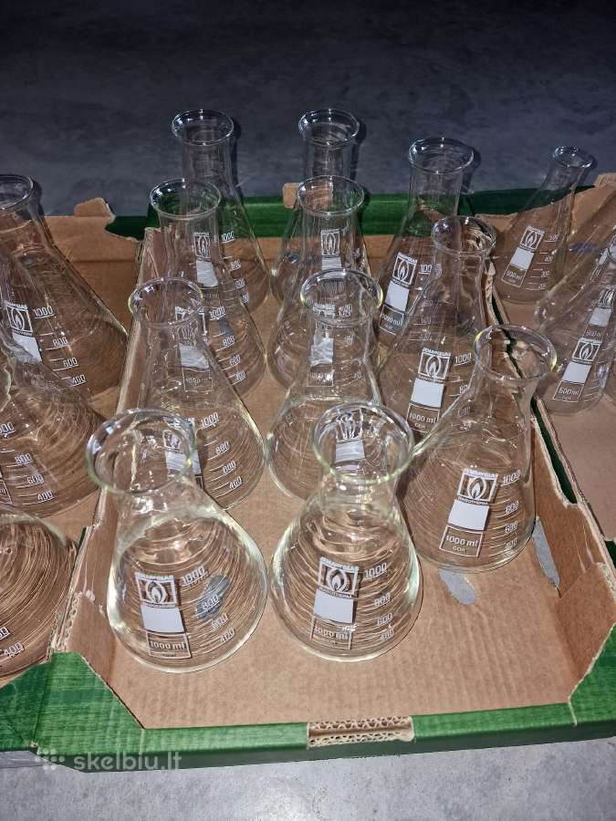 Laboratorinės kūginės kolbos - nuotraukos Nr. 4