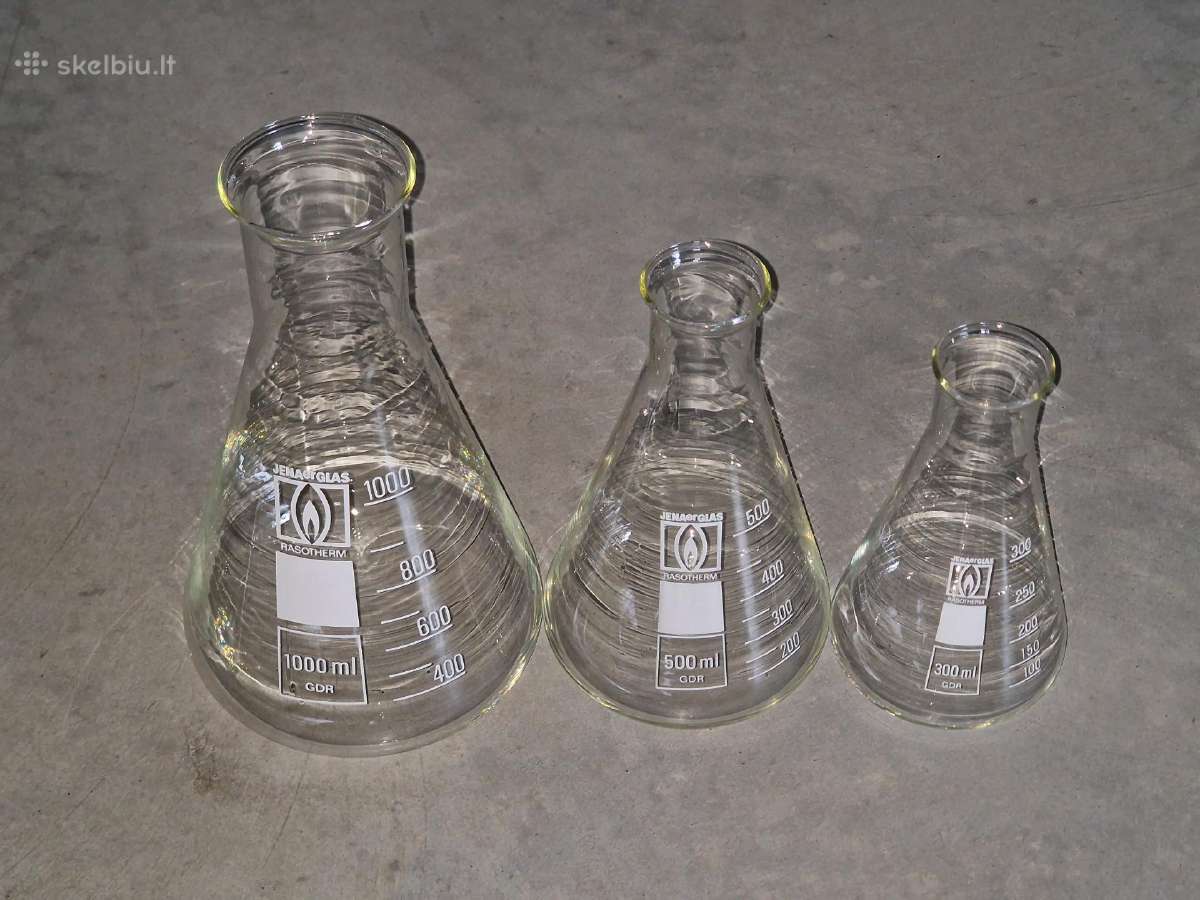 Laboratorinės kūginės kolbos - nuotraukos Nr. 9