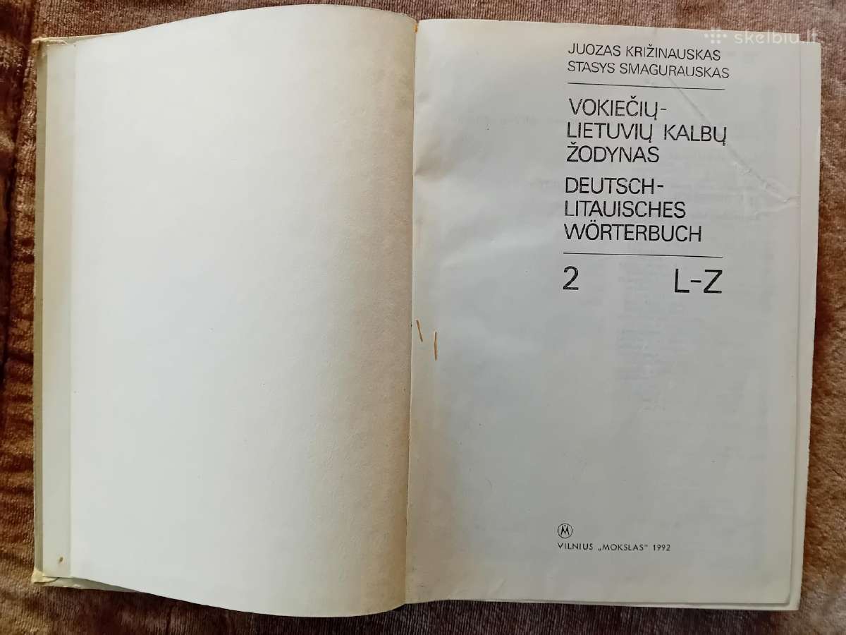Vokiečių-lietuvių kalbų žodynas L-z - nuotraukos Nr. 3