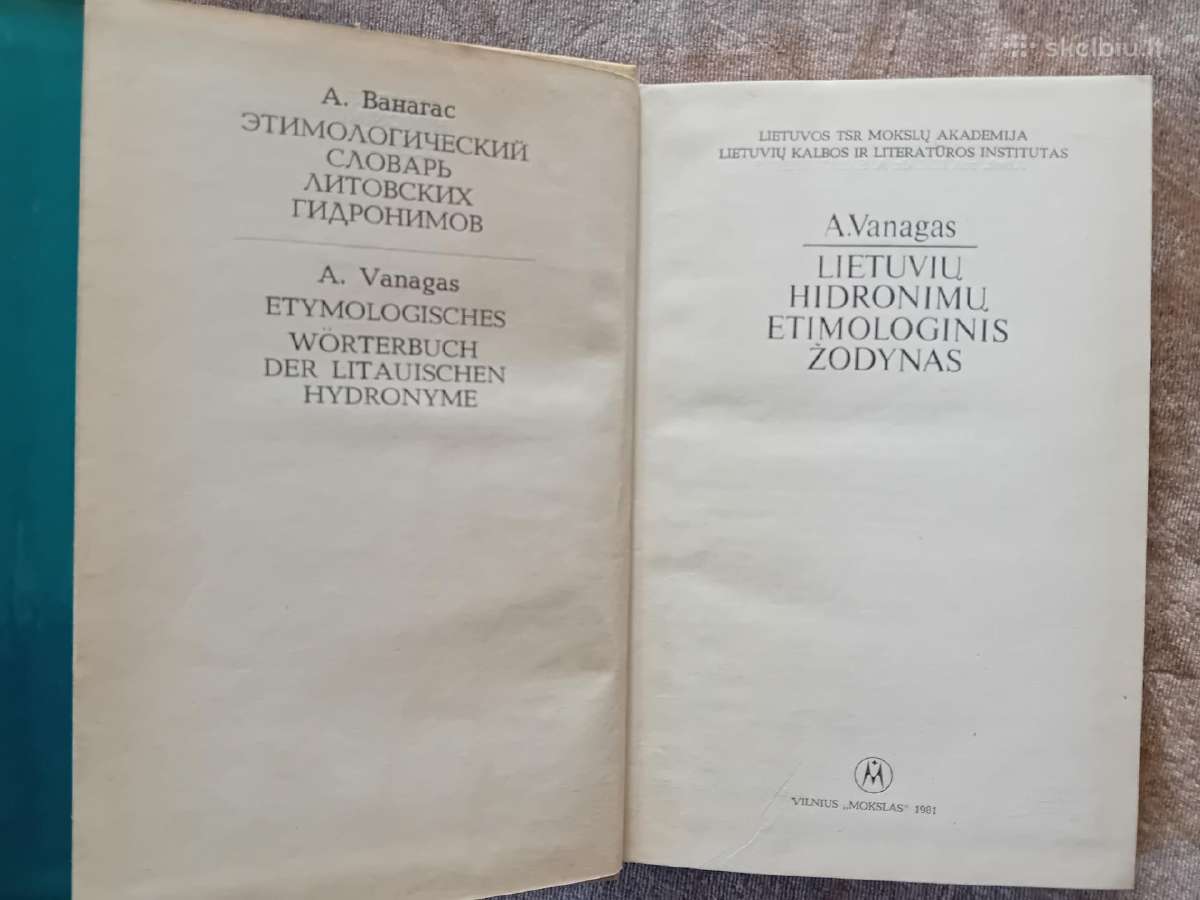 Lietuvių Hidronimų Etimologinis žodynas - nuotraukos Nr. 3