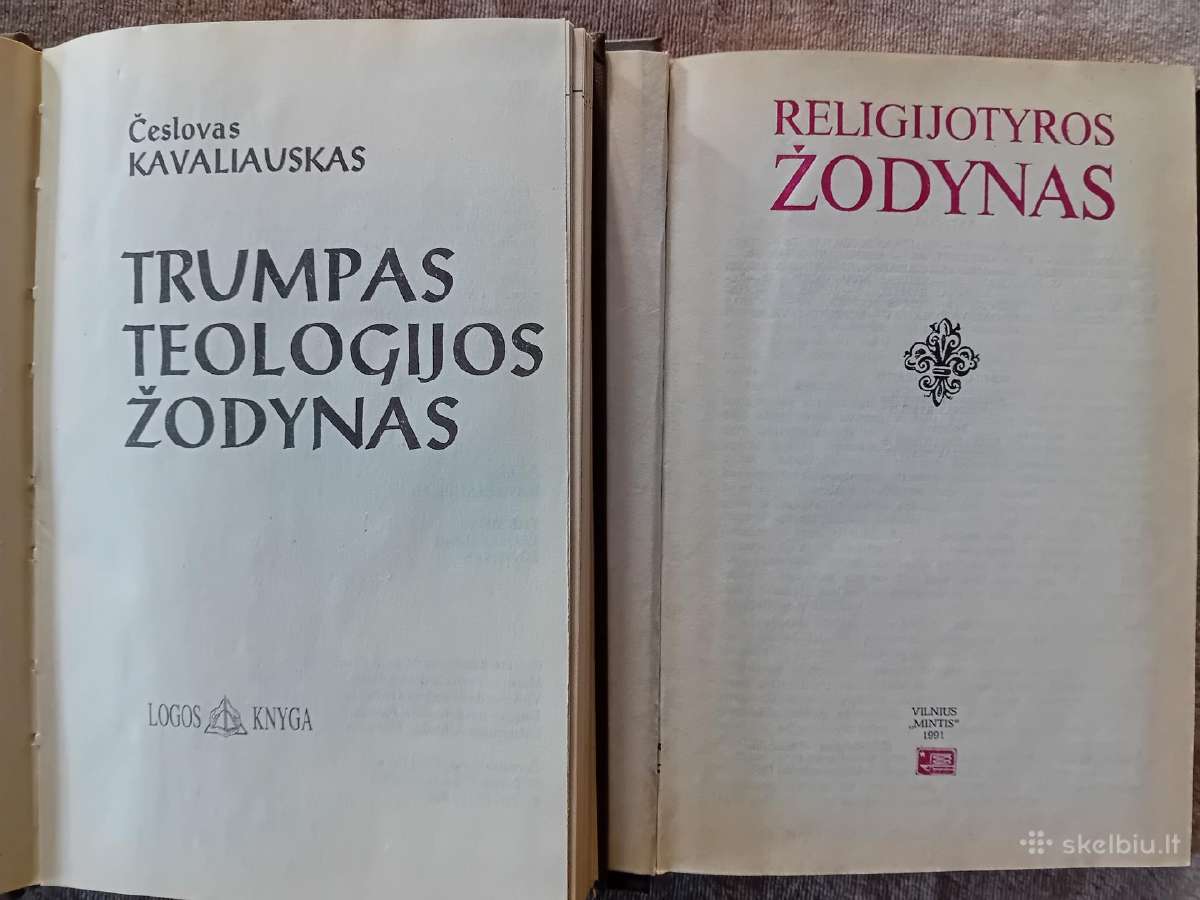 Teologijos ir Religijotyros žodynai - nuotraukos Nr. 2