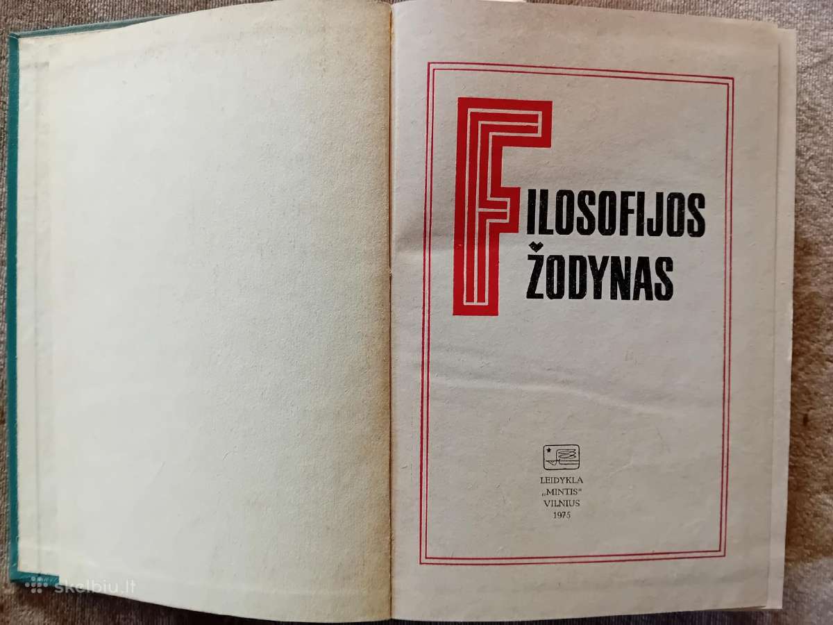 Filosofijos žodynas - nuotraukos Nr. 2