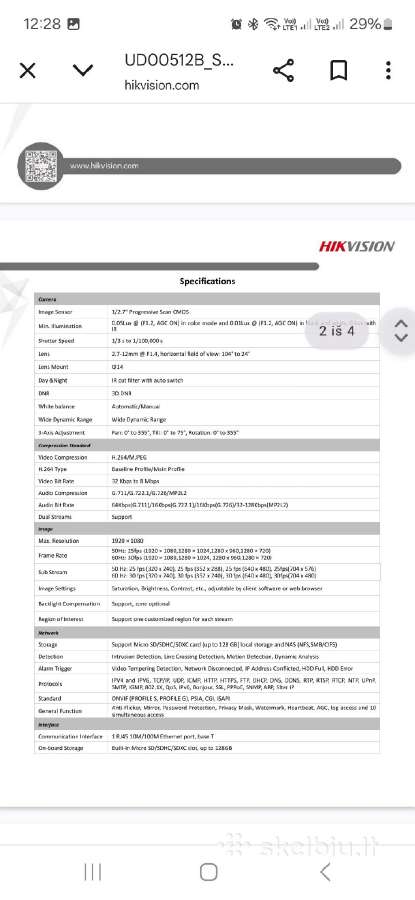 Lauko kamera Hikvision - nuotraukos Nr. 5