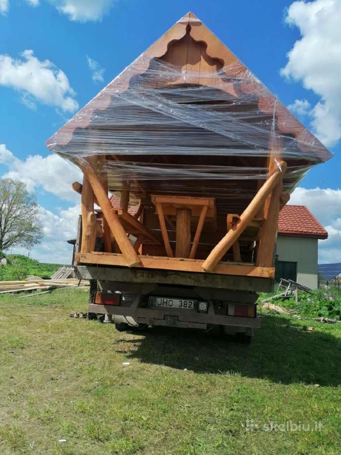 Ąžuolo rąstelių pavėsinė - nuotraukos Nr. 20