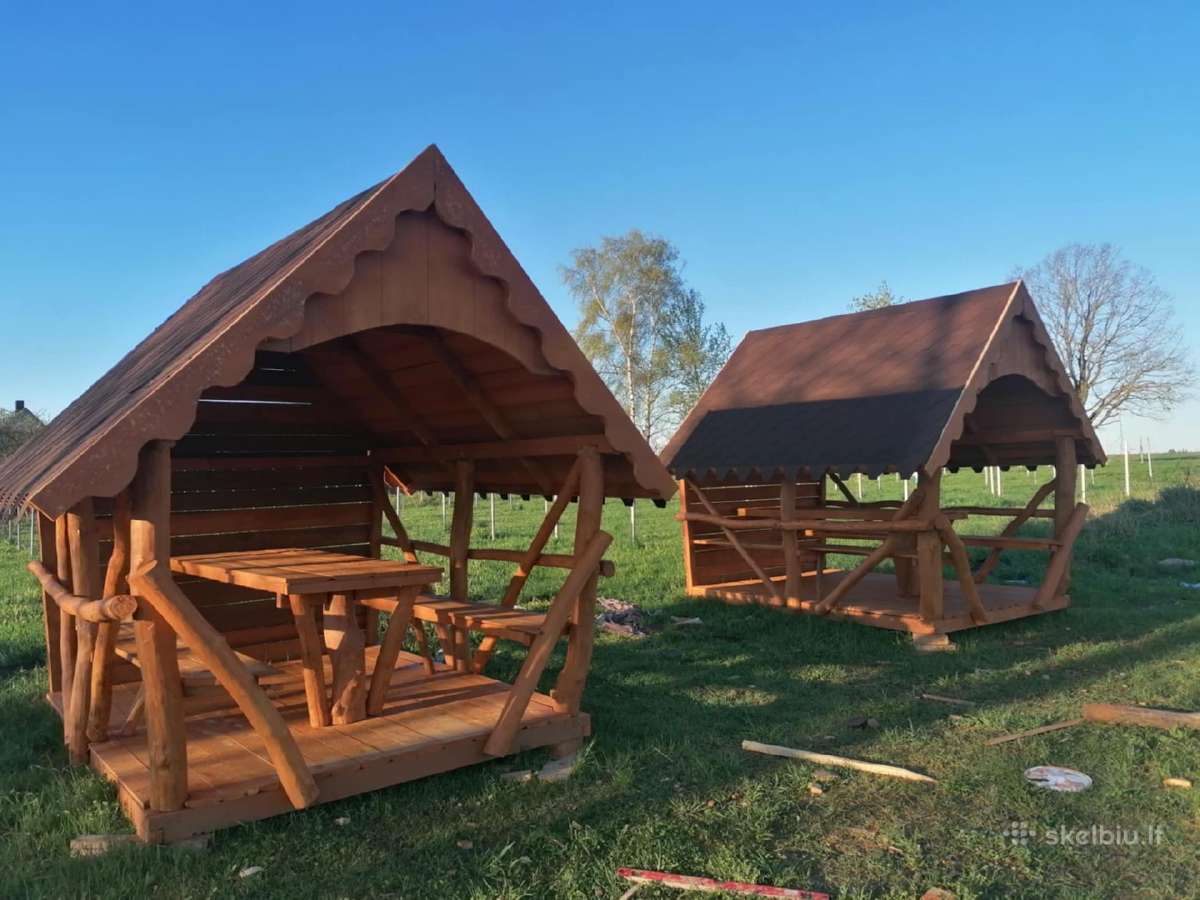 Ąžuolo rąstelių pavėsinė - nuotraukos Nr. 32