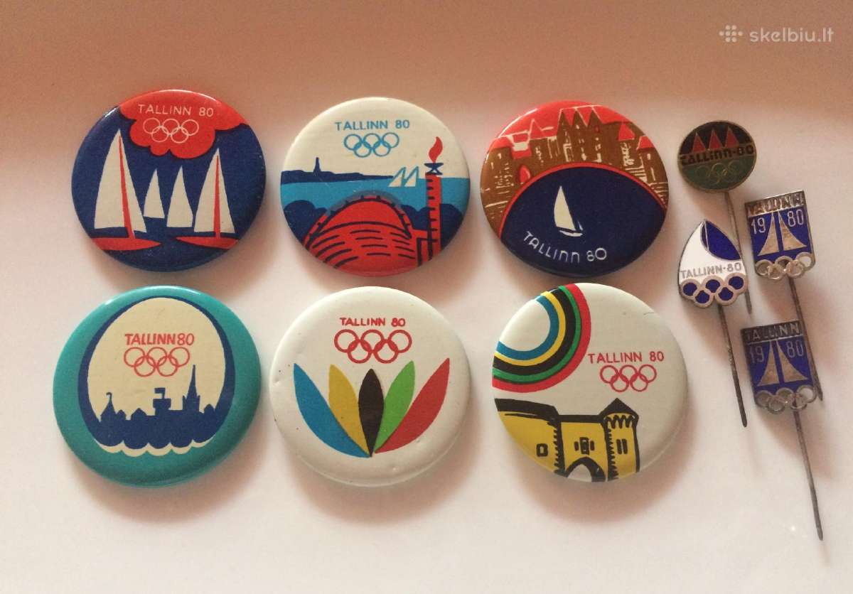 Tallinn 80“ olimpinių žaidynių ženkliukų kolekcija