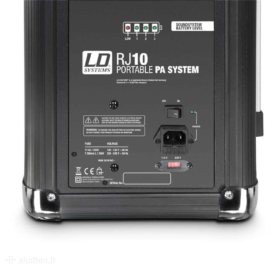 Aktyvi kolonėlė su baterija Ld Systems Roadjack 10 - nuotraukos Nr. 4