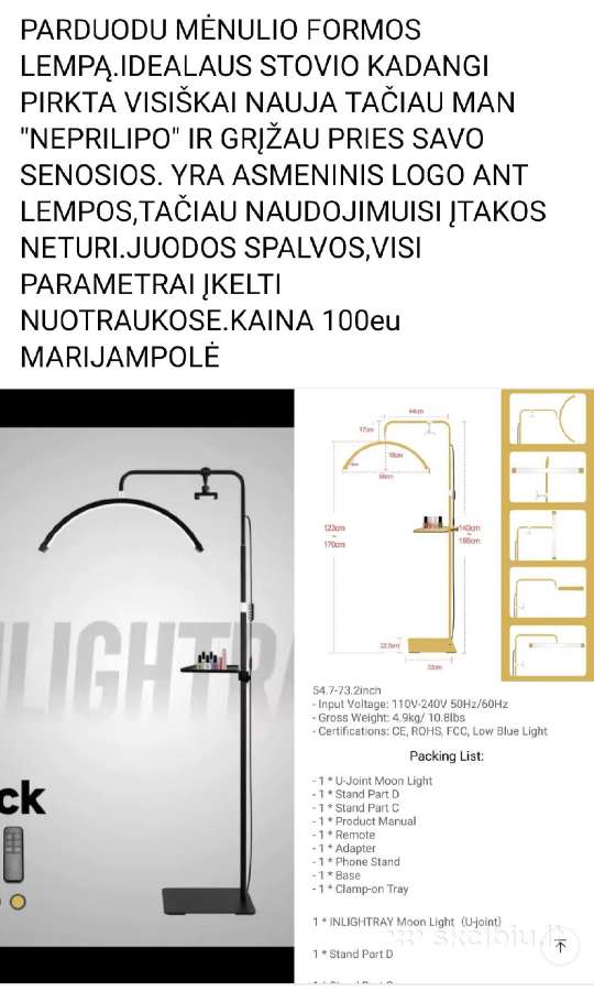 Meistro darbo LED lempa "mėnulis" - nuotraukos Nr. 4
