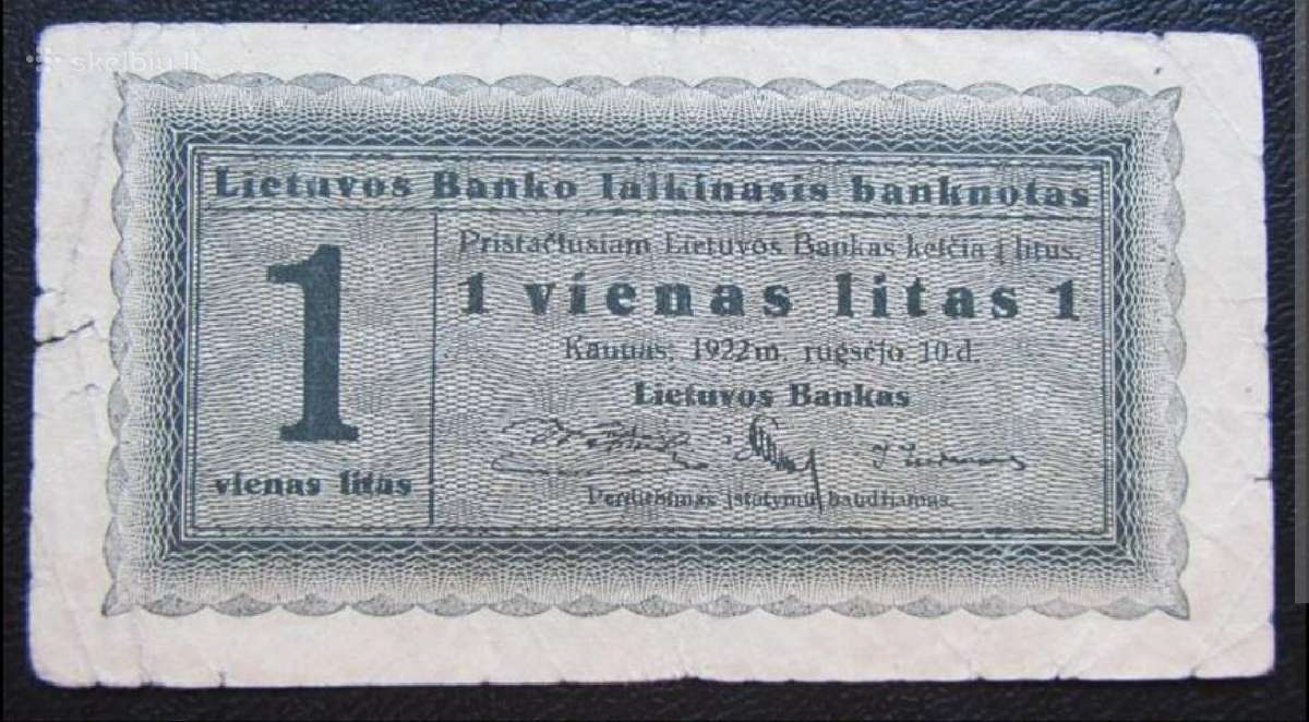 Perku banknotu ( galima ir prasto stovio)