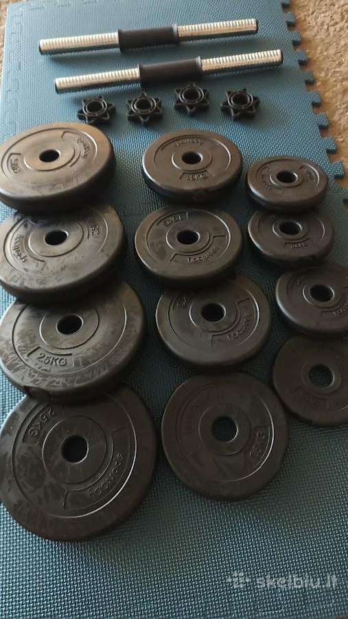 2 hanteliai po 10kg - nuotraukos Nr. 2