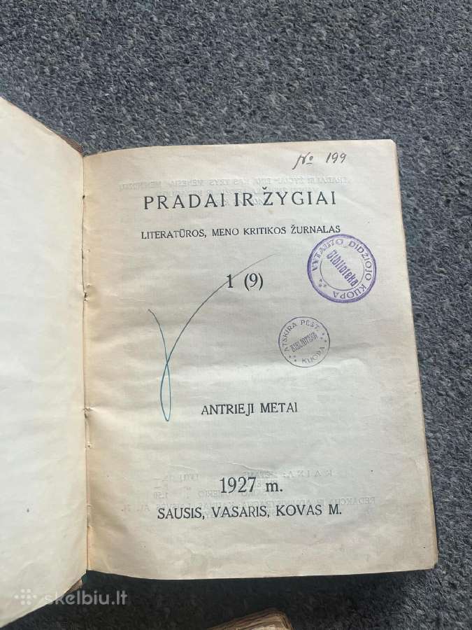 Pradai ir žygiai literatūr., meno kritikos žurnal.