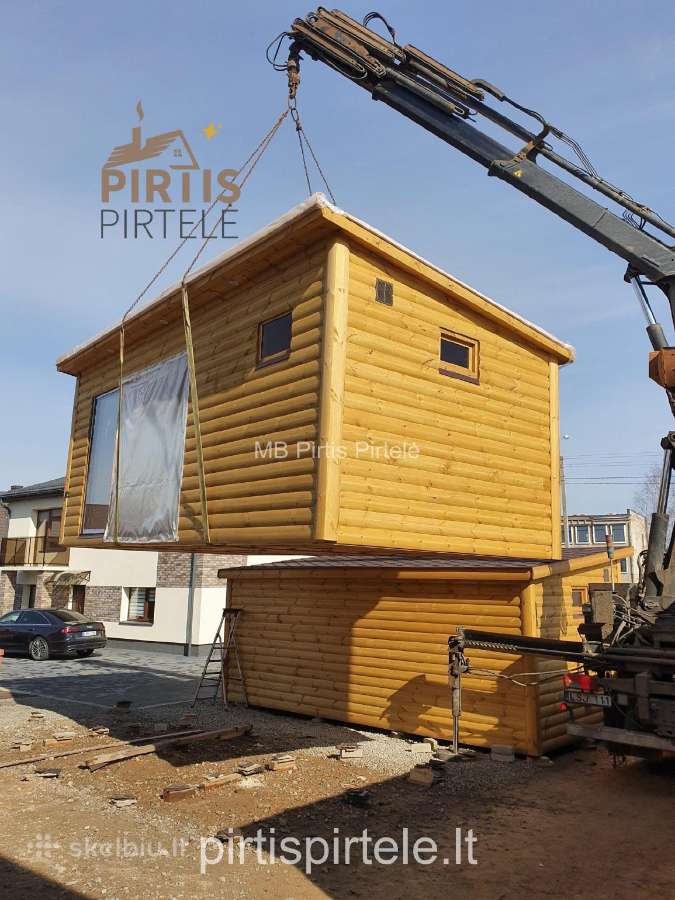 Pirtys pavėsinės medinis sandėliukas sodo namelis - nuotraukos Nr. 9