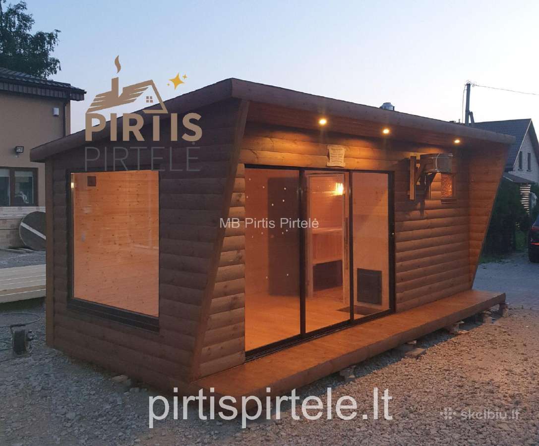 Pirtys pavėsinės medinis sandėliukas sodo namelis - nuotraukos Nr. 18