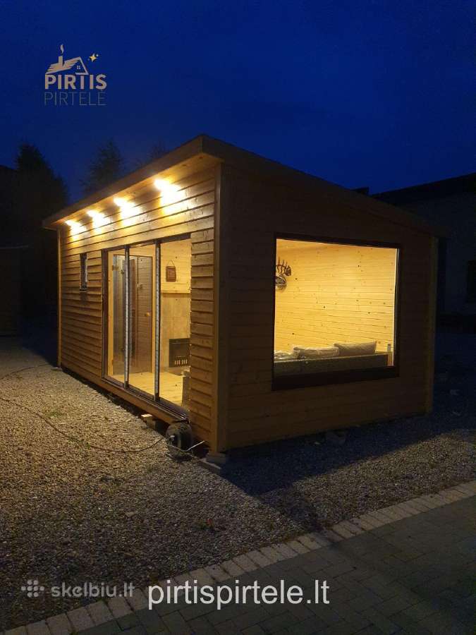 Pirtys pavėsinės medinis sandėliukas sodo namelis - nuotraukos Nr. 21