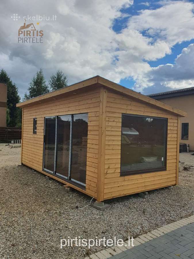 Pirtys pavėsinės medinis sandėliukas sodo namelis - nuotraukos Nr. 27