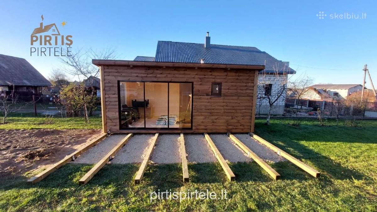 Pirtys pavėsinės medinis sandėliukas sodo namelis - nuotraukos Nr. 32
