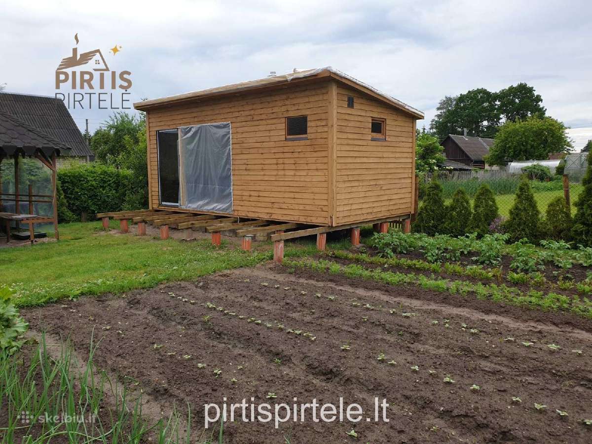 Pirtys pavėsinės medinis sandėliukas sodo namelis - nuotraukos Nr. 37