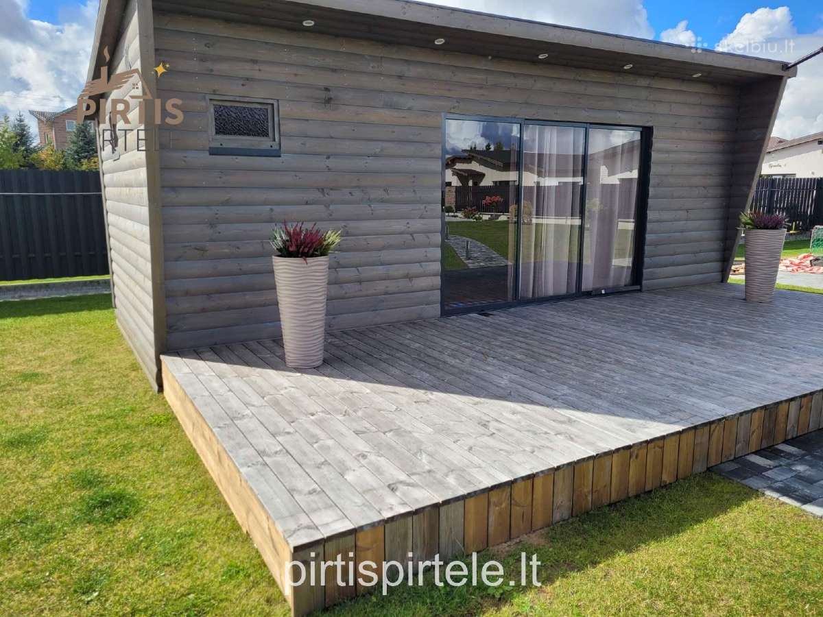 Pirtys pavėsinės medinis sandėliukas sodo namelis - nuotraukos Nr. 15