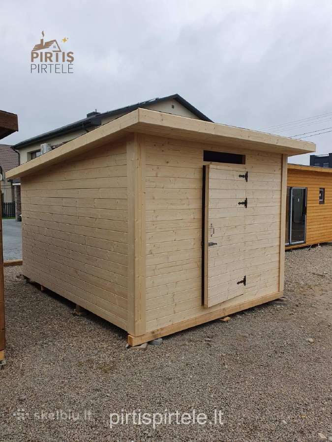 Pirtys pavėsinės medinis sandėliukas sodo namelis - nuotraukos Nr. 10
