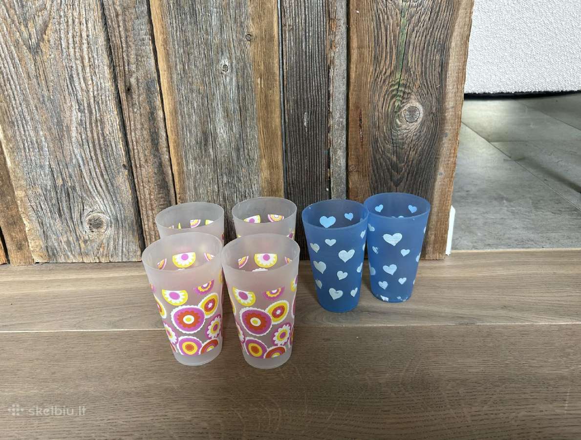 Plastmasiniu stikliniu komplektas - nuotraukos Nr. 3
