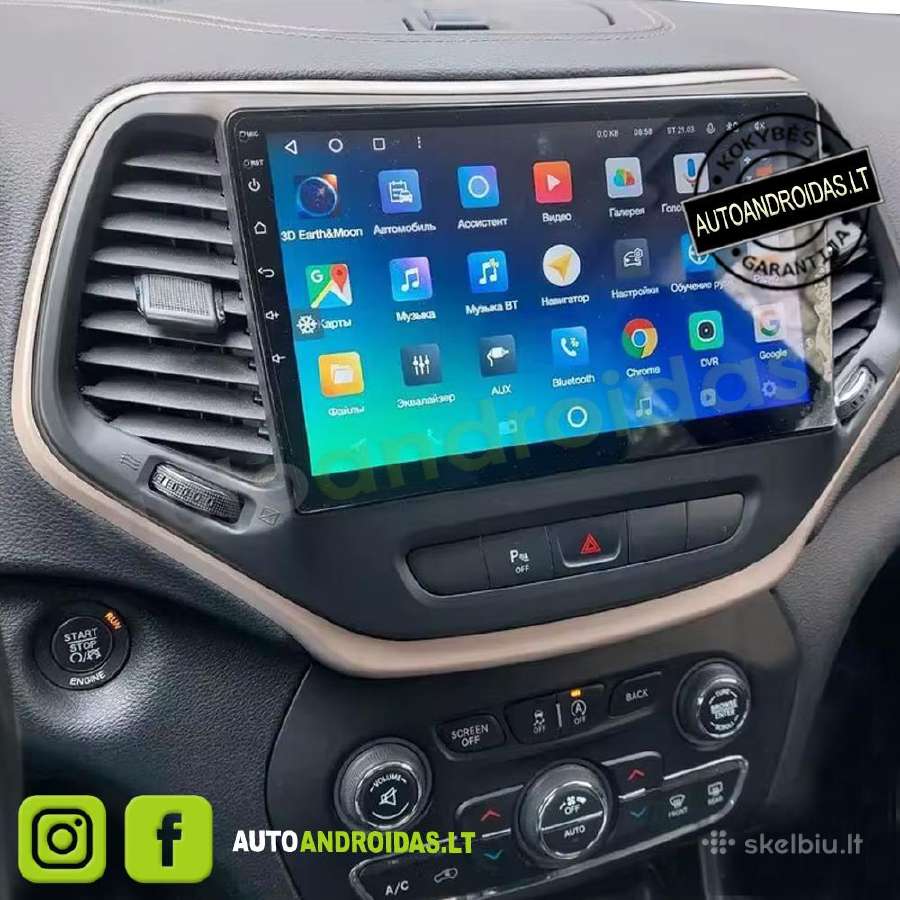 Jeep Cherokee 2014-18 Android multimedia WiFi/GPS