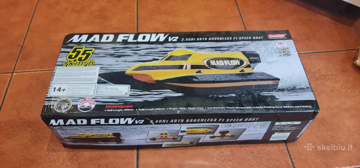 Mad Flow V2 F1 radijo bangomis valdomas kateris