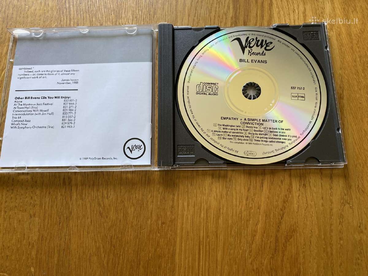 Originalus Bill Evans CD, 2 in One - nuotraukos Nr. 3