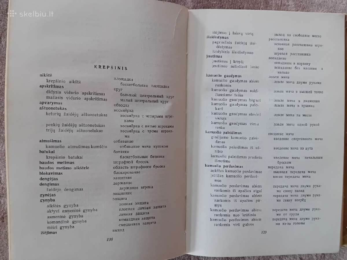 Sportinių terminų žodynas, 1959 m. - nuotraukos Nr. 8