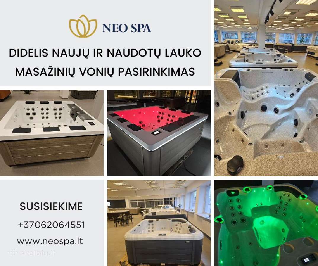 Naujos ir naudotos lauko masažinės vonios- jacuzzi