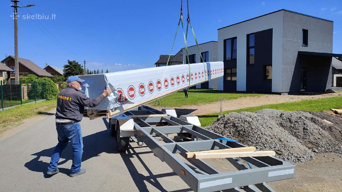 Dvitėjines sijos, i-beam statybinė mediena - nuotraukos Nr. 9