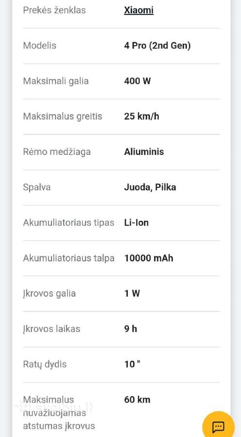 Elektrinis paspirtukas Xiaomi 4 Pro (2nd Gen - nuotraukos Nr. 3