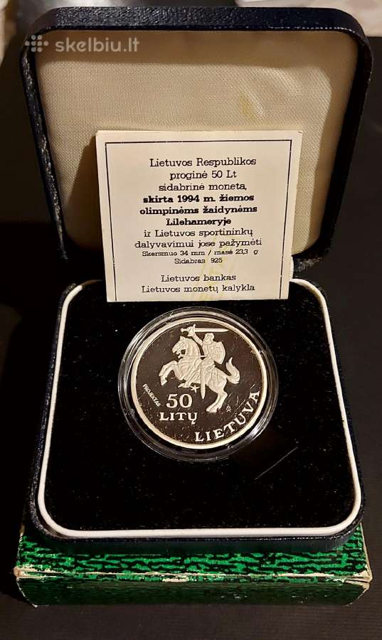 Nupirksiu 1994m 50litų Lilehamerio Projektas - nuotraukos Nr. 2