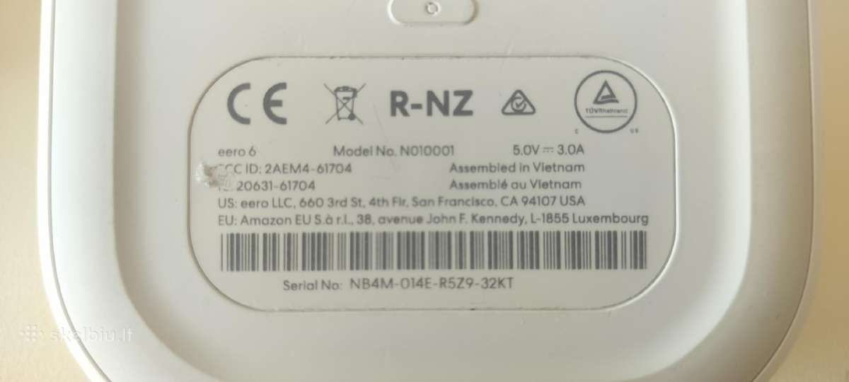 2x Amazon eero 6 mesh network maršrutizatoriai - nuotraukos Nr. 10