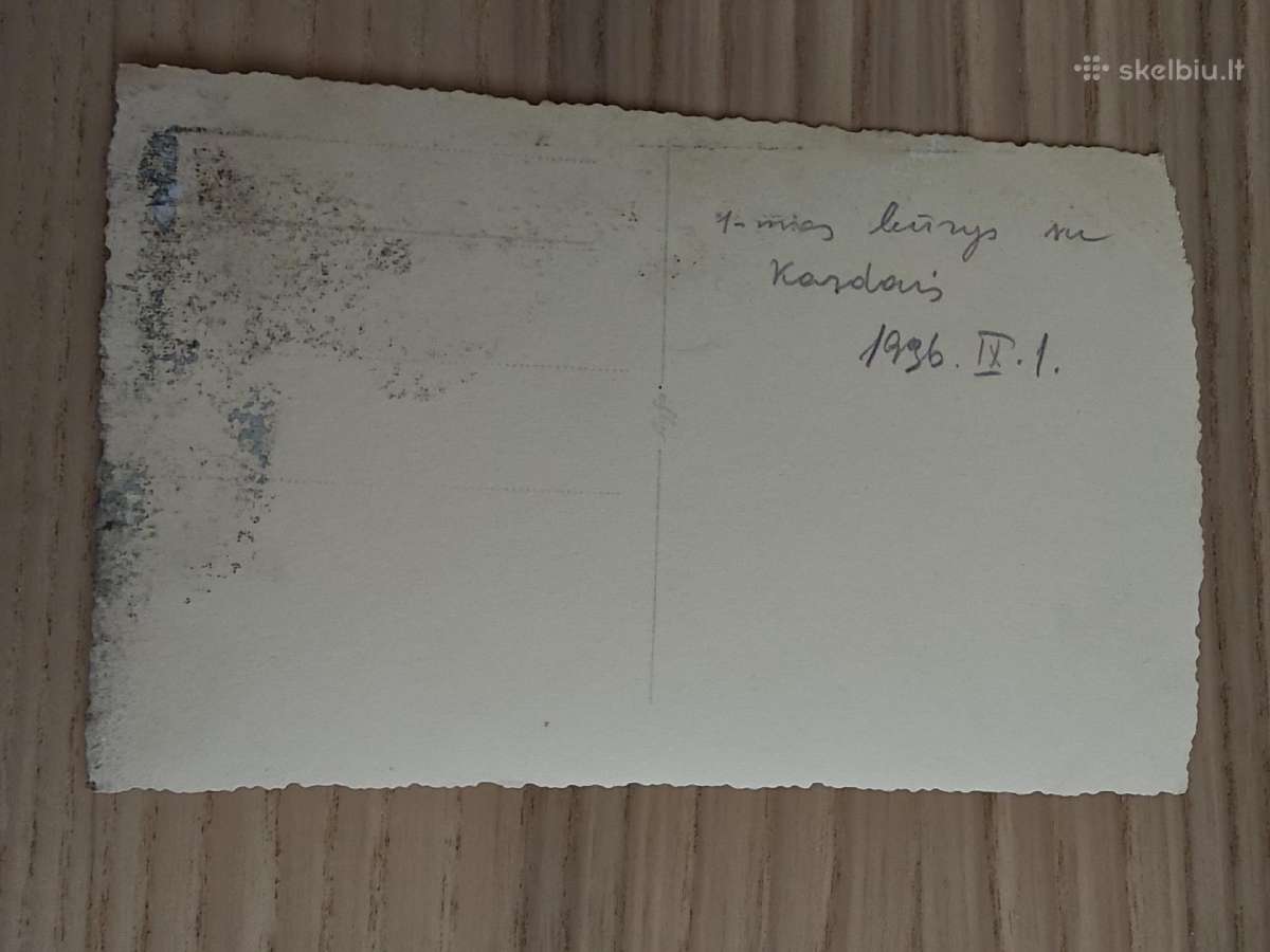 Lietuvos kariuomenė. 1 būrys su kardais. 1936 - nuotraukos Nr. 2