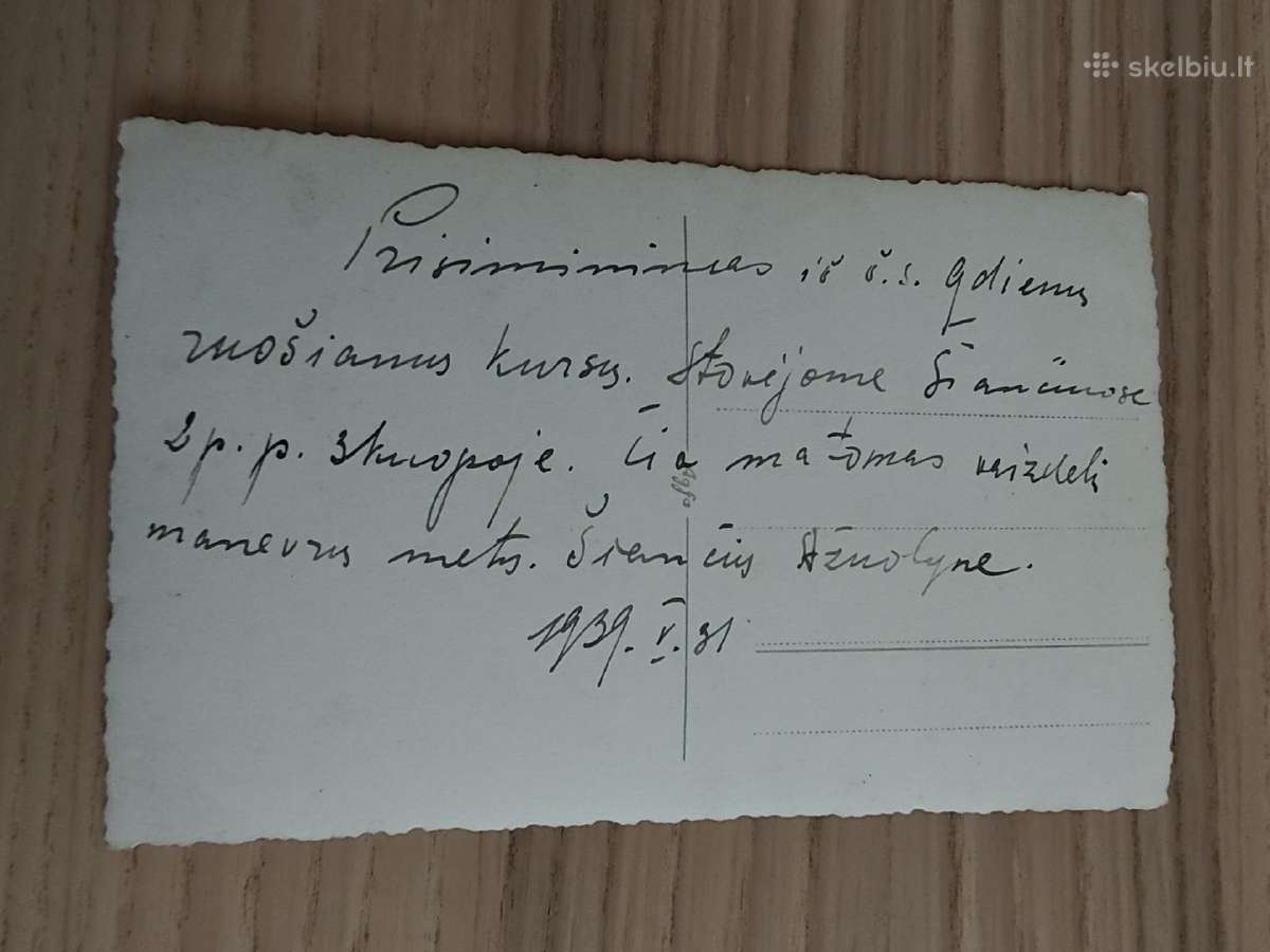 2 p. pulko 3 kuopa. Manevrai. 1939 Kaunas. Šančiai - nuotraukos Nr. 2