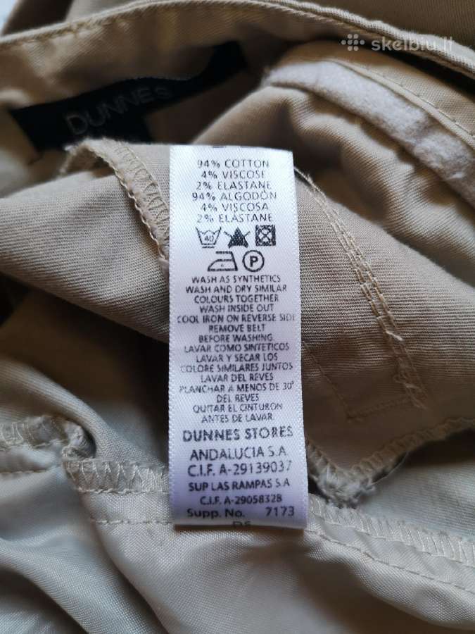 Dunnes nude/smėlio spalvos kelnės su kišenėmis - nuotraukos Nr. 6
