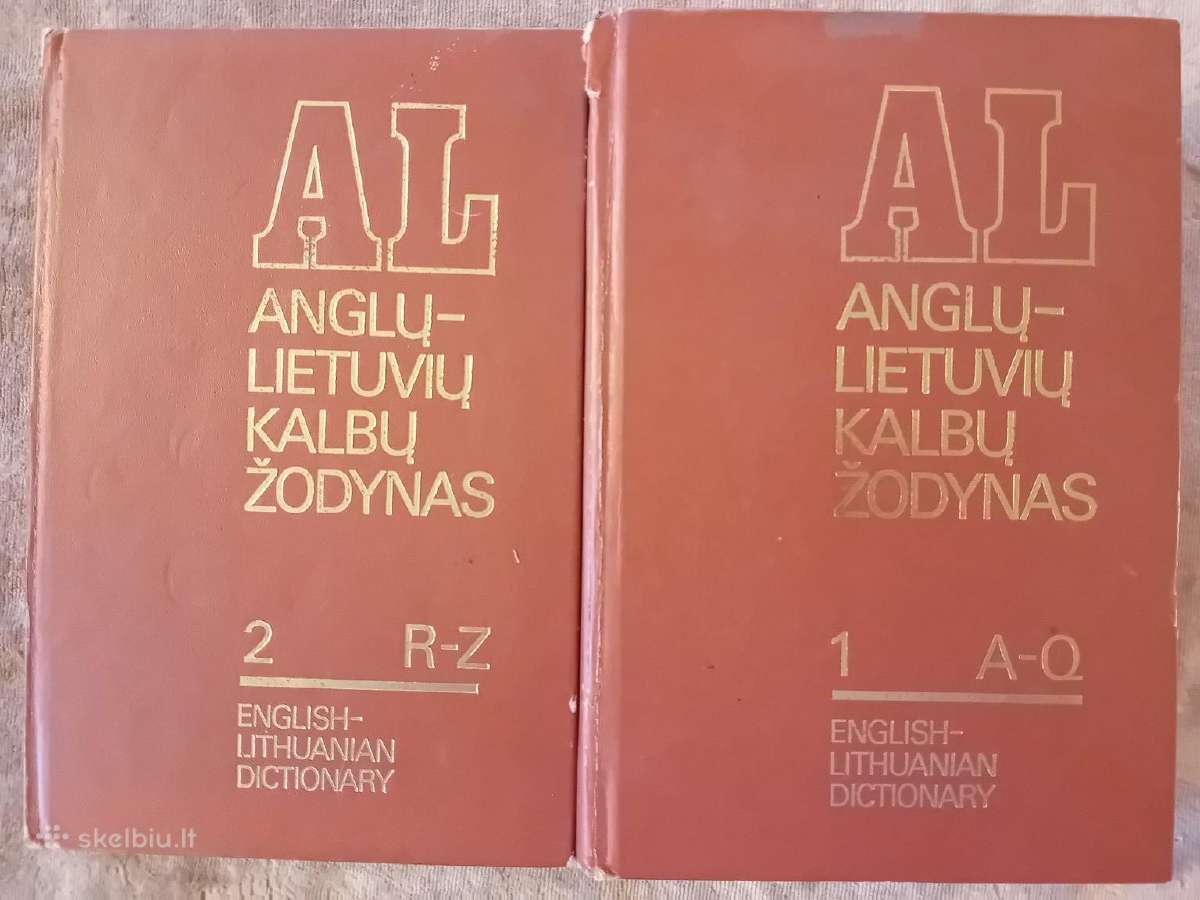 Anglų-lietuvių kalbų žodynas (2 tomai), 60000 žodž